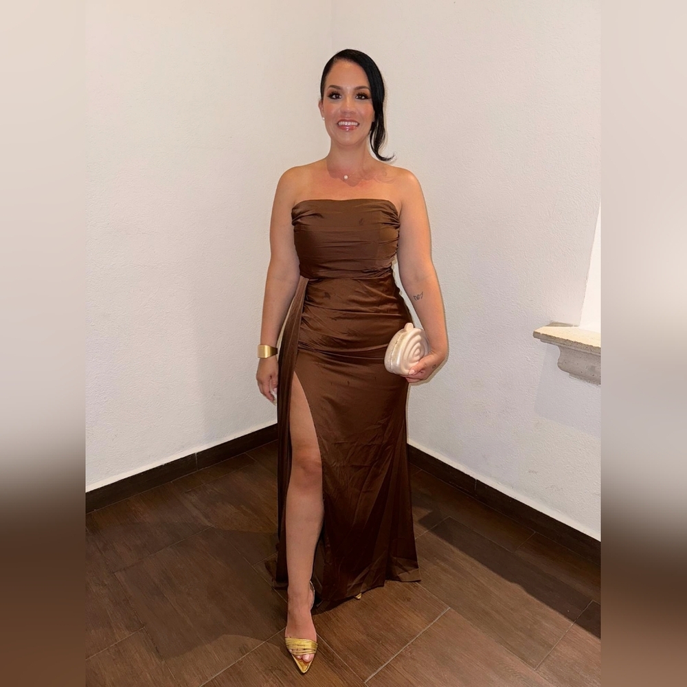 Corset gown chocolate - Picture 5 of 6